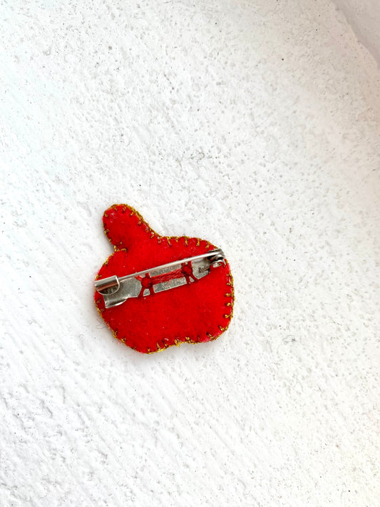 Apple brooch